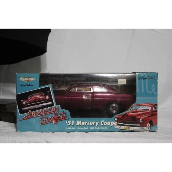 AMERICAN MUSCLE 1:18 American Graffiti '51 Mercury Coupe Boxed
